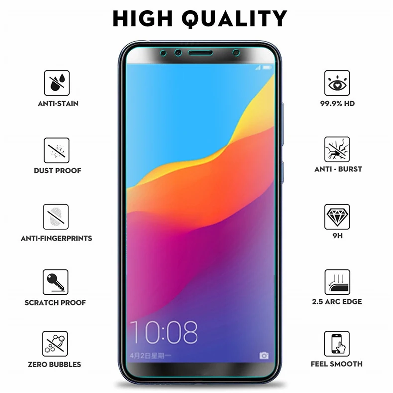 For Honor 7A Dua-L22 Tempered Glass Honor 7A 5.45 Screen Protector Film 9H Protective Glass For Huawei Honor 7A Pro AUM-AL29 phone screen cover