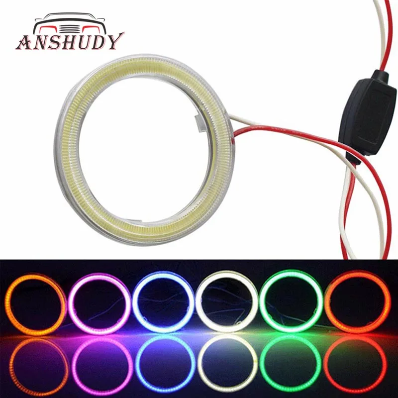 

1pc Car Angel Eyes COB LED Halo Ring Circle Headlight DRL Daytime Running Lights Bulb Lamp for Cars Auto Motorcycle Scooter 12V
