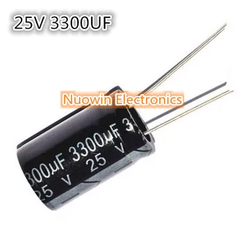 

100pcs 3300UF 25V Electrolytic Capacitor 25V 3300UF Aluminum Electrolytic Capacitor 16X25mm