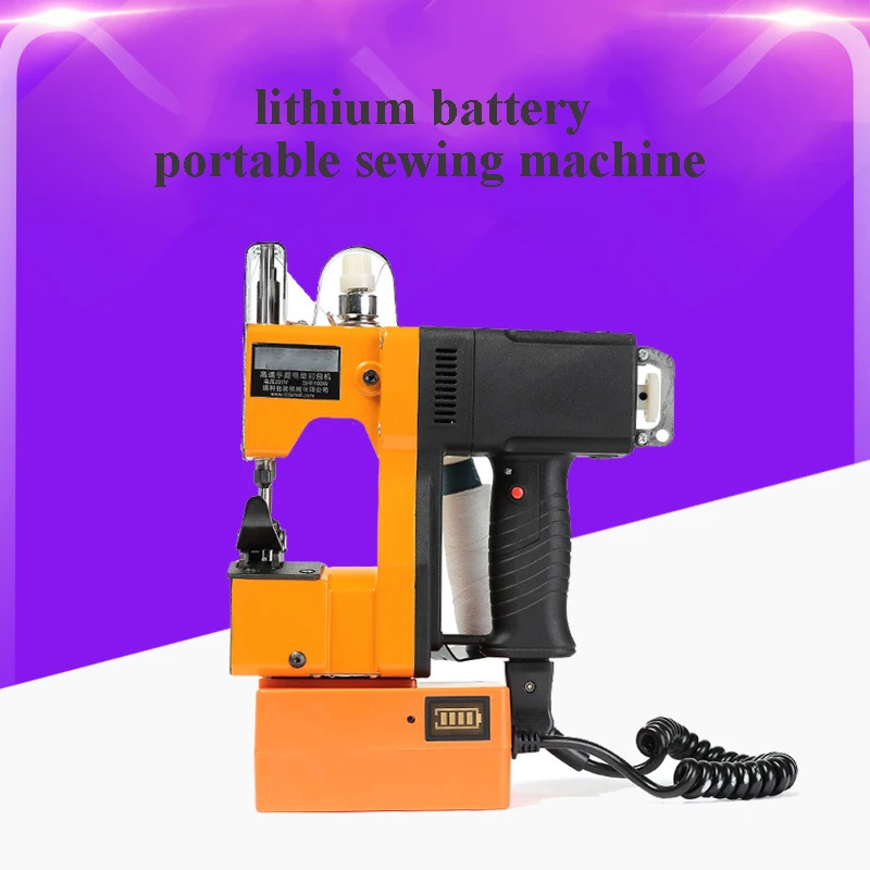 

Rechargeable lithium battery portable sewing machine Sealing Machine Cloth Industrial Portable Bag Closer Stitching Machine