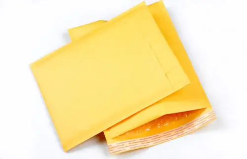 5 шт рассылки, конверты, мешки желтый крафтовый конверт с упаковочной пленкой внутри объемные Конверты Доставка сумка