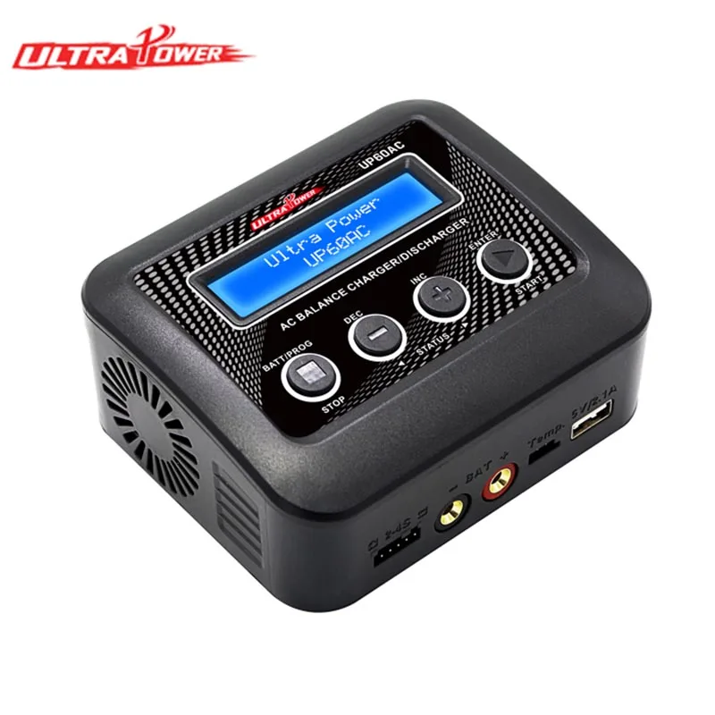 

Ultra Power Charger UP60AC Balance Lithium Battery Charger Lipo Charger 60W 6A 2-4S USB 5V/2.1A for Mini Quadcopter