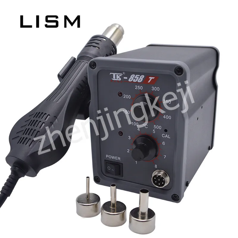 TK-858T паяльная станция с горячим воздухом, антистатический пистолет с горячим воздухом, автоматическая спиральная паяльная станция с постоянной температурой
