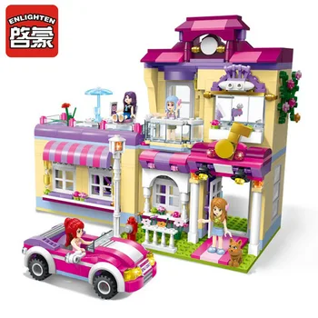 

Enlighten 2007 729pcs Building Block Girls Friends Star Training Center 4 Figures Educational Bricks Toy