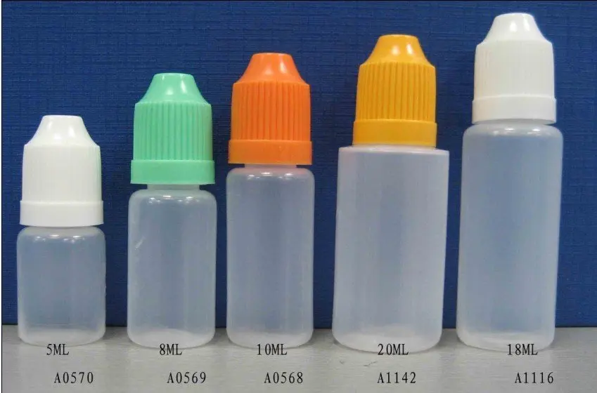 100 PCS LOT Factory direct sale LDPE 10ML eye drop bottle with child 