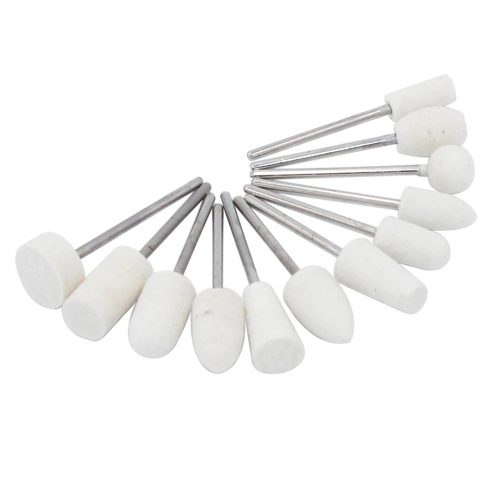 

2.35mm Shank Wool Felt Buffing Wheel Mounted Fine Polishing Grinding Tools Dremel Rotary Accessory Kit