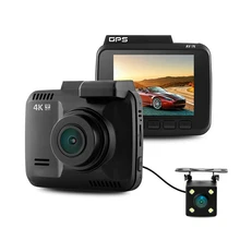 Dual Lens GS63D WiFi FHD 1080P Front Dash Cam Novatek 96660 Camera Built in GPS + VGA Rear Car DVR Recorder 2880 x 2160P