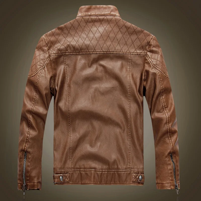 Мужские кожаные куртки осень зима толстые пальто мужские бархатные искусственная Байкерская мотоциклетная куртка Теплая мужская верхняя одежда Европейский Размер 2XL
