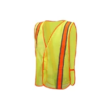 Высокая видимость Флюоресцентный и оранжевый отражающий сетчатый защитный жилет