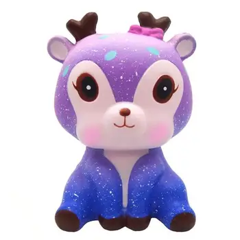 

Galaxy Cute Kawaii Cartooon Deer Cream Scented Squeeze Star Fawn Squishy Decompression Squeeze Toy Best Christmas Birthday Gift