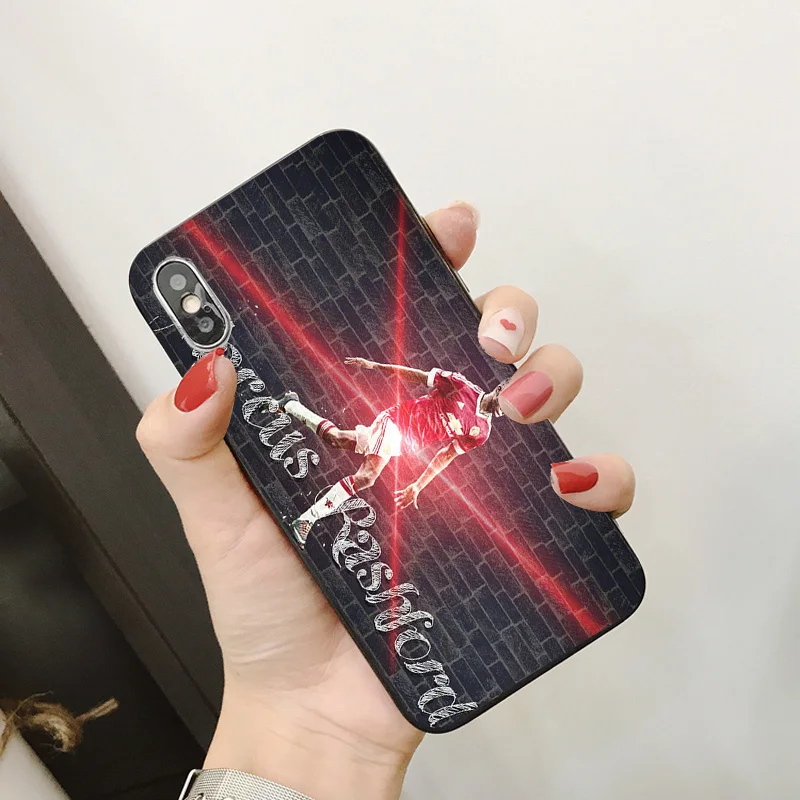 Yinuoda Маркус рашфорд чехол для телефона оболочка iphone DIY картина черный мягкий из