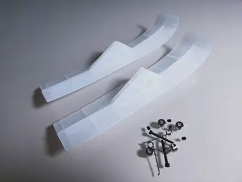 

White Nylon DIY RC snow ski kit for .40 or .60 size or larger R/C plane