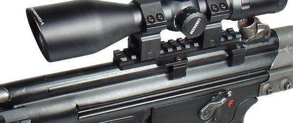 

Airsoft gun G3 Mp5 red dot rifle scope picatinny rail base mount adapter M6572