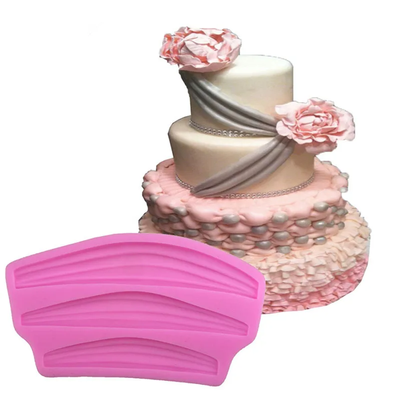 

Hot Sales!Ribbon Shape Silicone Cake Mold, Bakeware Mould For Jelly Chocolate 3D Sugar Craft Fondant Cake Decoration Tools