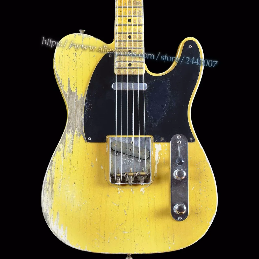 GC Custom Shop Masterbuilt Dale 1951 Heavy Relic Pale Nocaster Blonde Electric Guitar GC Custom Shop Masterbuilt Dale 1951 Heavy Relic Pale Nocaster Blonde Electric Guitar