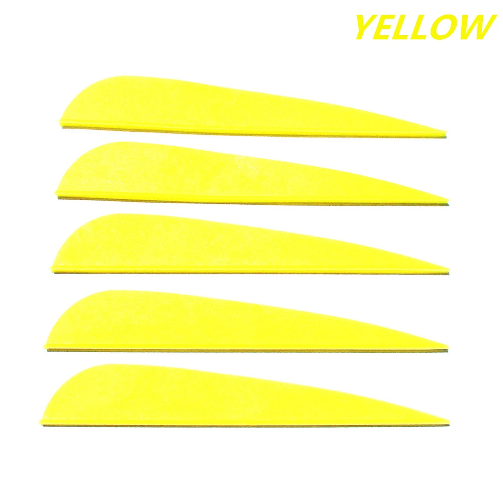 4 inch arrows vanes yellow