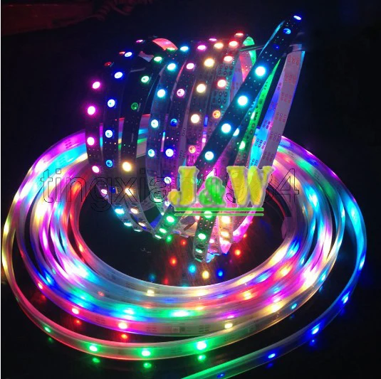 

Free Shipping 4M WS2811 48leds/m WS2811 IC Built-in 5050 SMD RGB LED Chip Non-waterproof DC5V Individually Addressable strip
