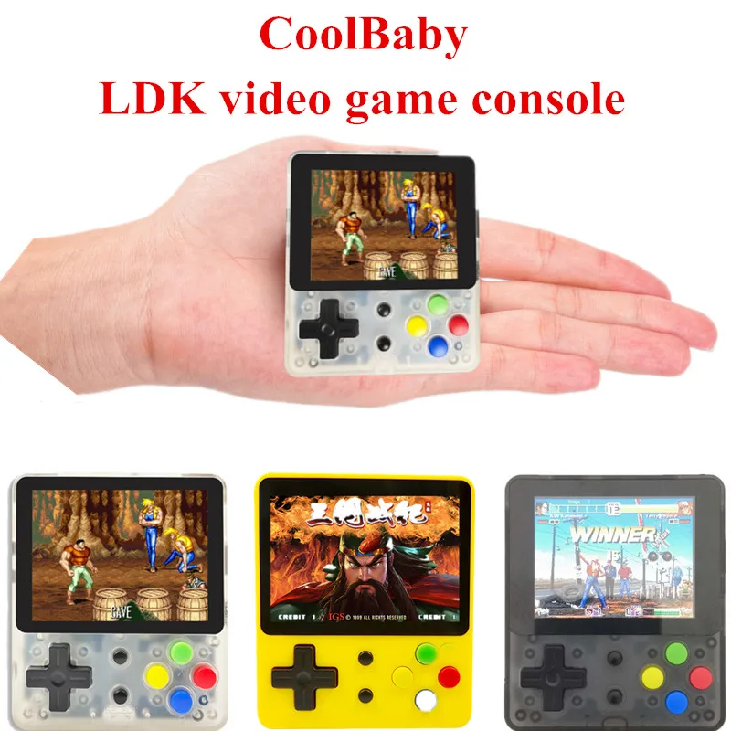 

CoolBaby LDK game 2.6inch Screen Mini Handheld Game Console Nostalgic Children Retro game Mini Family TV Video Consoles