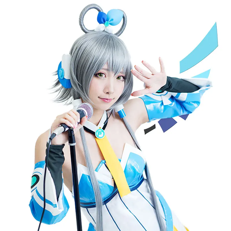 

HSIU Luo Tianyi cosplay wig VOCALOID costume play wigs Halloween costumes hair free shipping 2017 NEW High quality