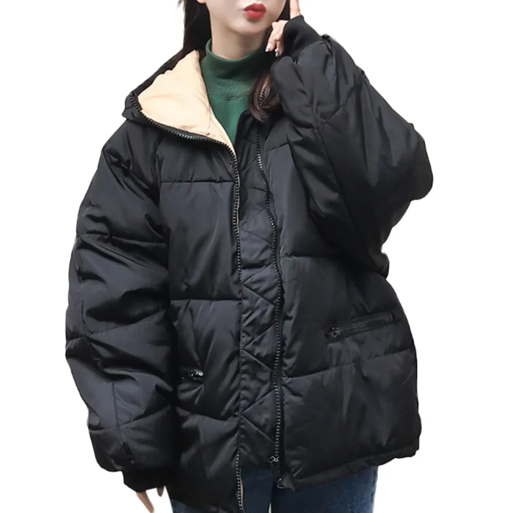 Survêtement Coton Manteaux Femmes Rembourré noir À Veste 2018 Ropa Manteau Army Invierno Hiver rouge rose Parkas gris blanc Mujer Solide Green Dames Chaud Capuche aqYafvSw