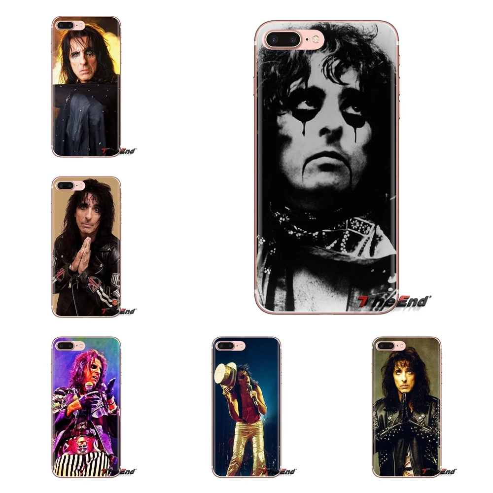 For iPod Touch Apple iPhone 4 4S 5 5S SE 5C 6 6S 7 8 X XR XS Plus MAX Heavy metal band Alice Cooper Soft Transparent Cases Cover |