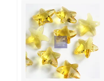 

A9 Crystal chandelier parts crystal pendants 14mm single hole starfish DIY jewelry material bead curtain hanging beads