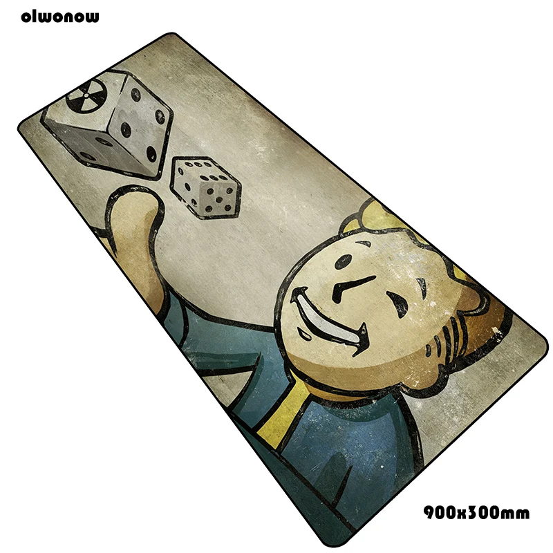 Fallout коврики 900x300x3 мм мальчик подарок игровой коврик для мыши большая клавиатура Коврик персональный блокнот аксессуары для геймеров padmouse