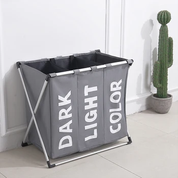 

Sorting Laundry Large Storage Baskets Oxford Folding Dirty Clothes Fabric Organizer Holder Bags Accessories Supplies Products