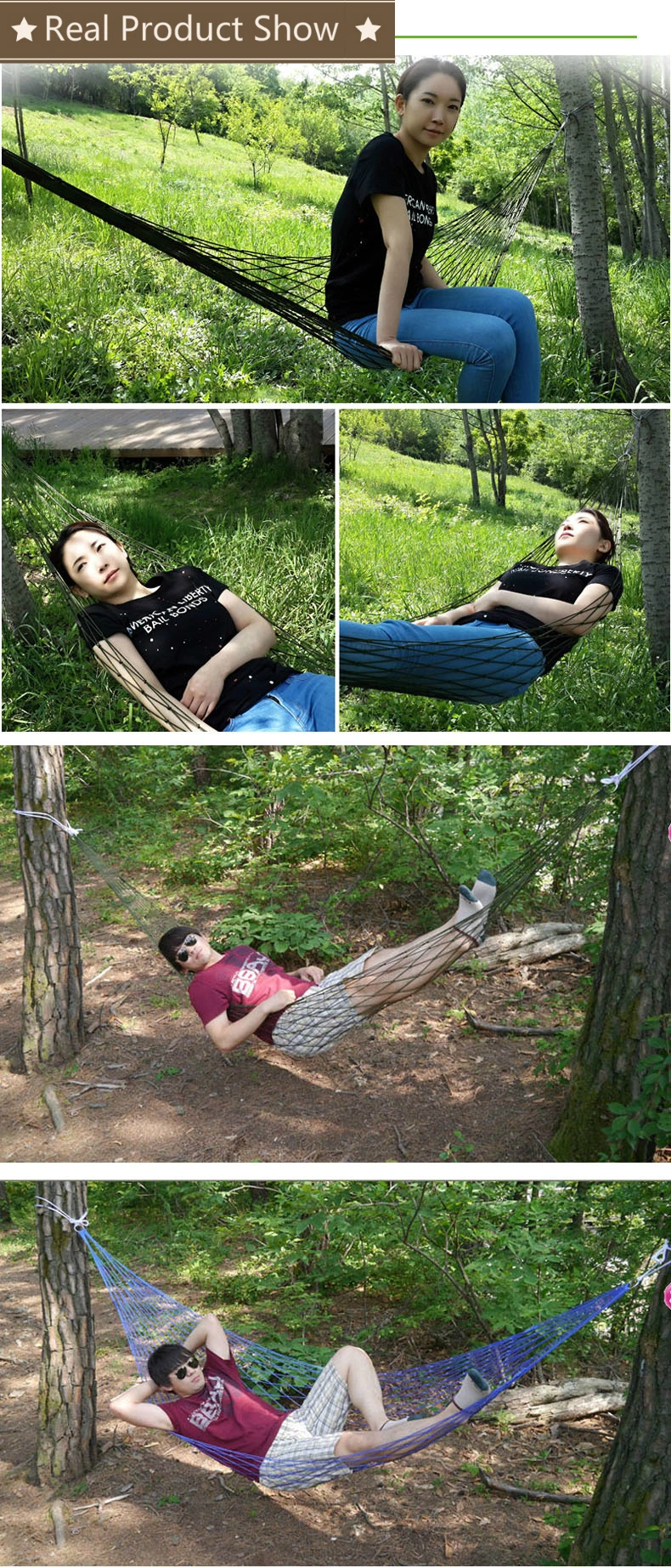 Classic Net Hammock Military Camp Mesh Hammocks Tent Outdoor Indoor Net Portable Beach Camping Chair Kids Swing Anti-rollover Classic Net Hammock Military Camp Mesh Hammocks Tent Outdoor Indoor Net Portable Beach Camping Chair Kids Swing Anti-rollover
