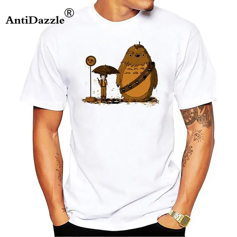 Противоослепляющая забавная Домашняя футболка Chewbaccas Star Wars Мужская с коротким