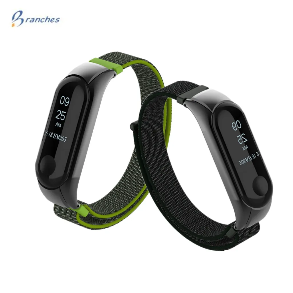 Mi Band 3 Strap for mi band 3 bracelet Silicone nylon Wristband Smart Band Accessories wrist Strap and for Xiaomi Mi Band3