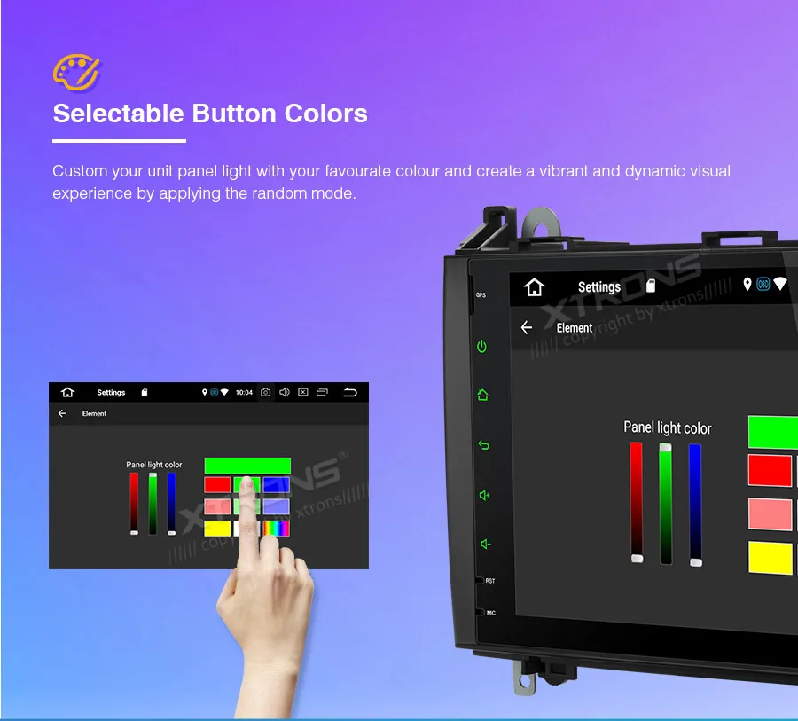 Top XTRONS Radio Android 9.0 Octa Core Car DVD Player GPS for Mercedes Benz B Class W245 A-Class W169 Viano Vito W639 Sprinter W906 10
