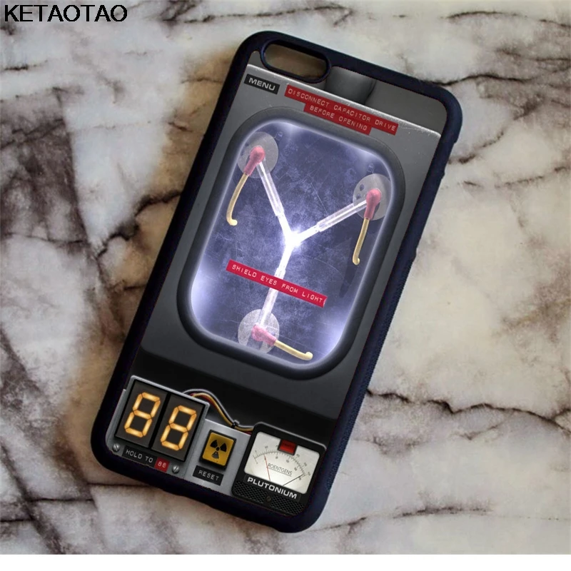 

KETAOTAO back to the future Phone Cases for iPhone 4S 5C 5S 6 6S 7 8 Plus X for Samsung S7 8 NOTE Case Soft TPU Rubber Silicone