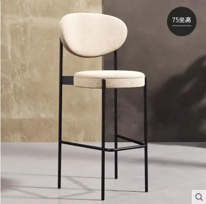 Барный стул, домашний высокий стул, модный креативный передний стол, Современная минималистическая тыльная стул