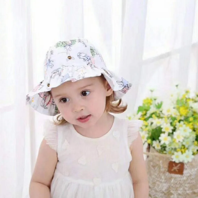 

Baby Girs Hat Cotton Kids Caps Spring Children Sun Visor Girl Daily Latest Brand Cap European Design for Kids