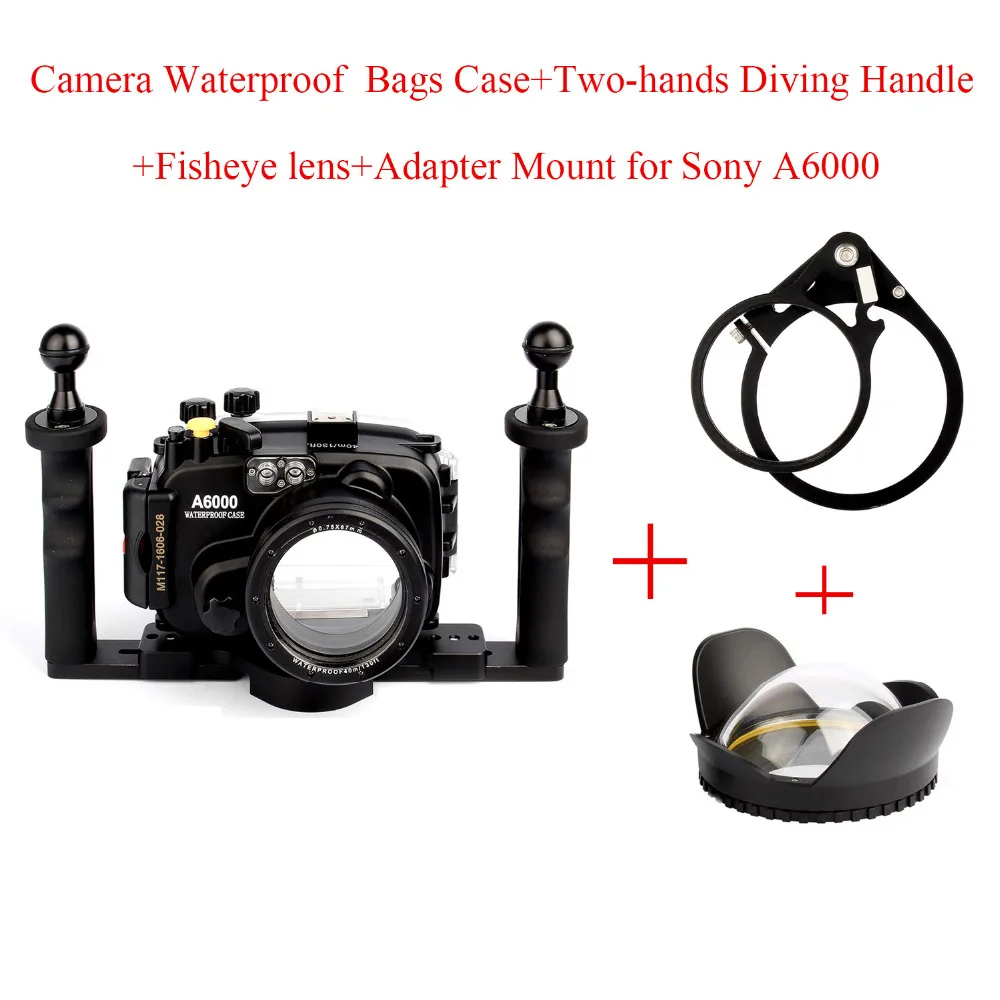 Водонепроницаемый чехол для подводной камеры Sony A6000 с объективом 16 50 мм +