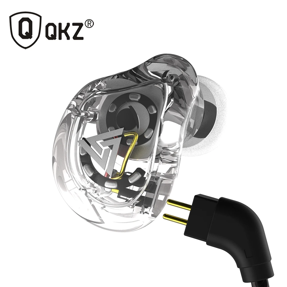 QKZ VK1 ZS10 наушники для бега спортивные наушники с 4 приводами гарнитура ZS6 с 4 динамическими гибридными наушниками Hi-Fi DJ Monito