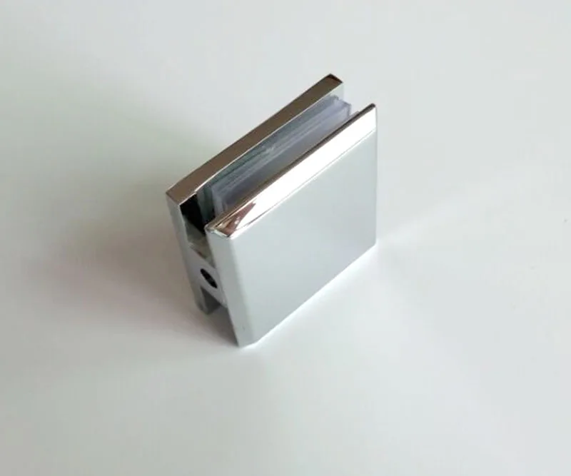 

High Quality Solid Copper Glass Clamp Single Side Fixed Chrome Glass Clip For Shower or Office Glass HM76