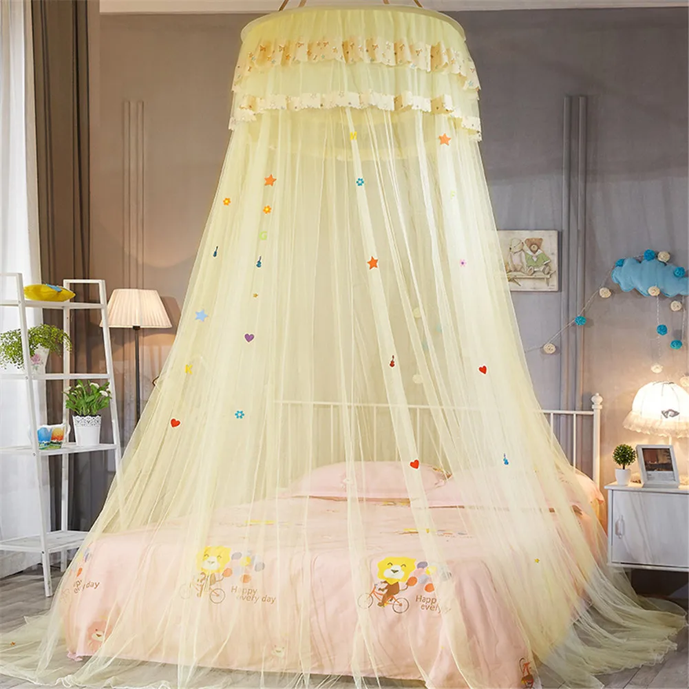 Принцесса купол москитная сетка потолок подвесная кровать навес королева кровать с противомоскитной сеткой палатка однодверная Пол-длина занавес# WW