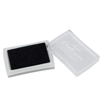 

Lovely Black Ink Pad Inkpad Rubber Stamp Finger Print Craft Non-Toxic Baby Safe