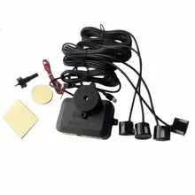 DC12V LED Car Parking Sensor 4 Sensors Monitor Auto Reverse Backup Radar Detector System Kit Sound Alert Alarm Indicator Probe~