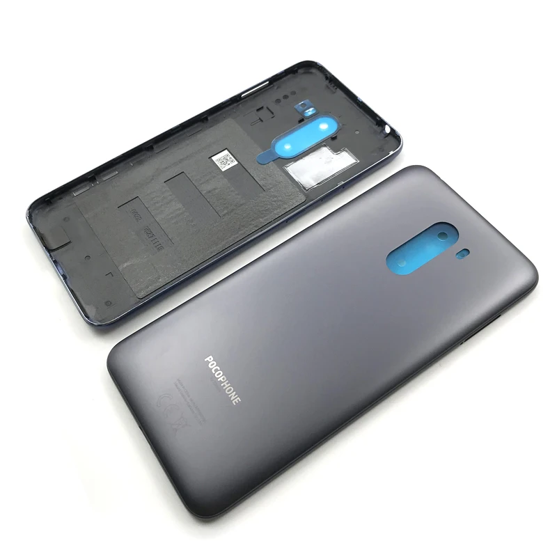 

New For Xiaomi POCOPHONE F1 Back Cover Battery Door Housing Case with side buttons Repair Parts