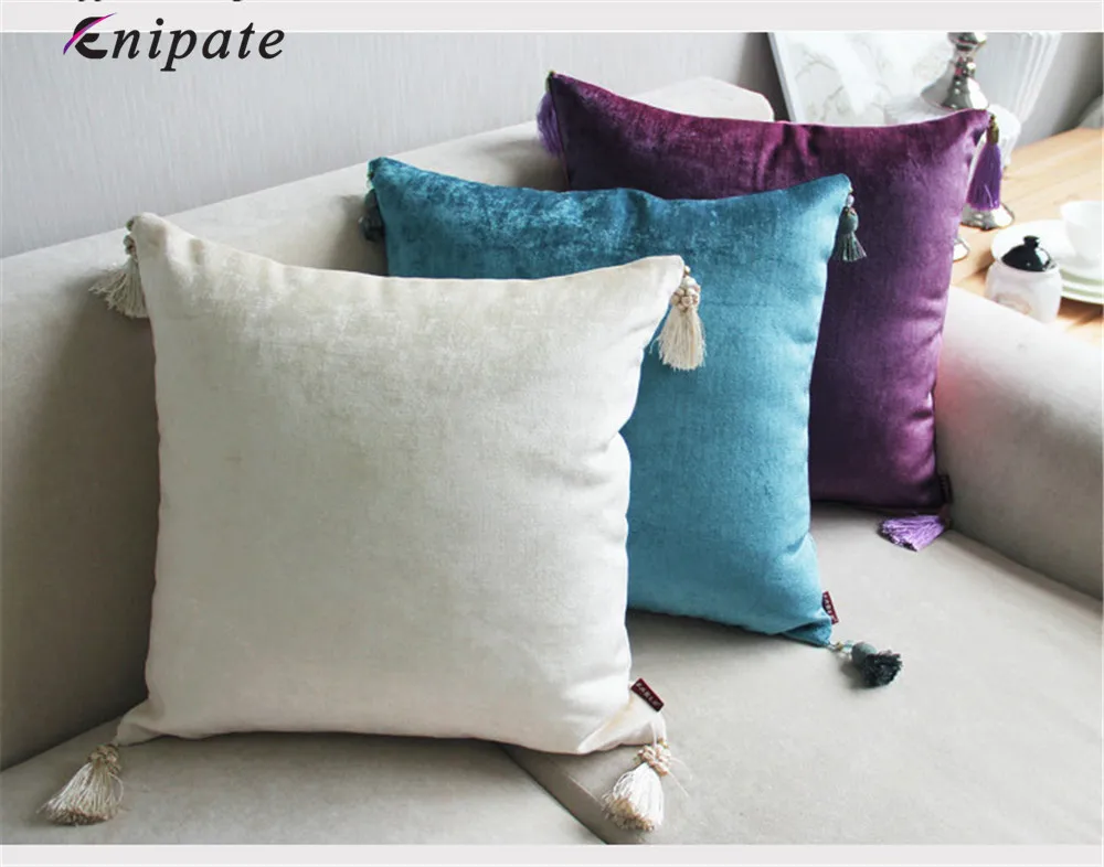 Enipate الأوروبية الشنيل غطاء الوسادة الكلاسيكية الفاخرة المنزل كنبة مكتب السرير سيارة بلون الزخرفية غطاء الوسادة 45X45 سنتيمتر Enipate الأوروبية الشنيل غطاء الوسادة الكلاسيكية الفاخرة المنزل كنبة مكتب السرير سيارة بلون الزخرفية غطاء الوسادة 45X45 سنتيمتر