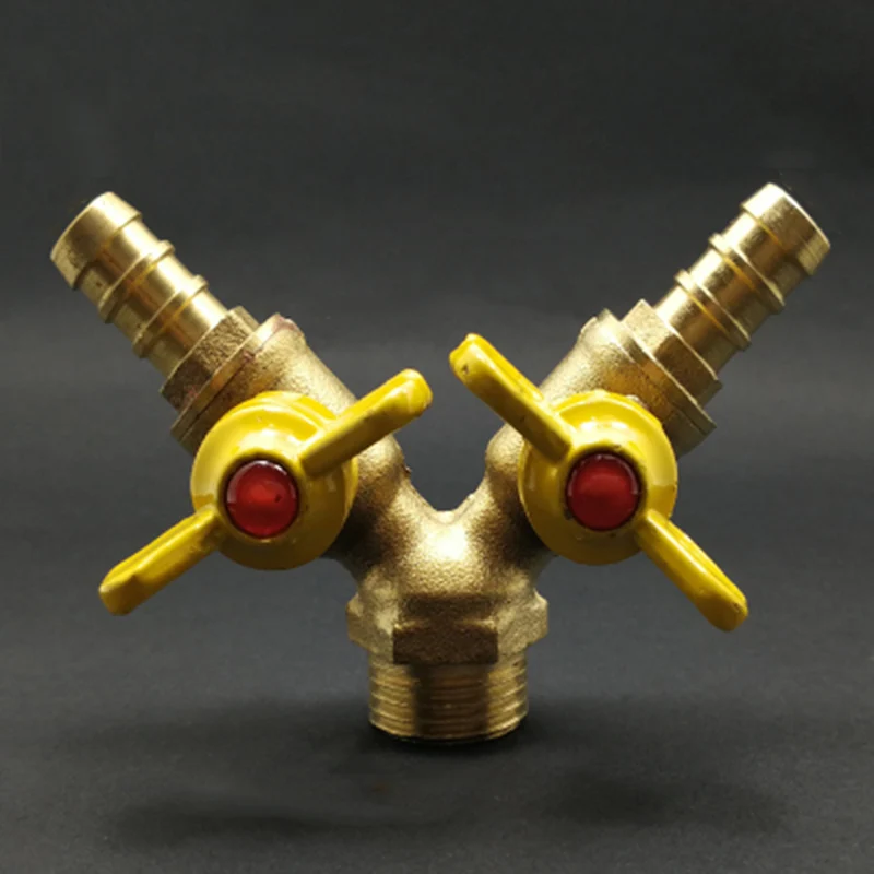 12 мм шлангов х 1/" BSP наружная резьба латунный запорный шаровой клапан для топливного газа