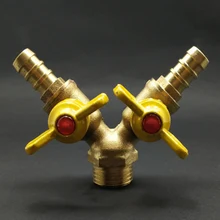 12 мм шлангов х 1/" BSP наружная резьба латунный запорный шаровой клапан для топливного газа