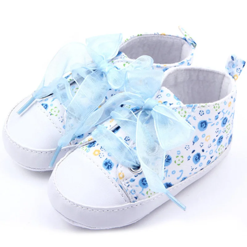 

Baby Shoes Girls Cotton Floral Infant Soft Sole First Walker Toddler Shoes