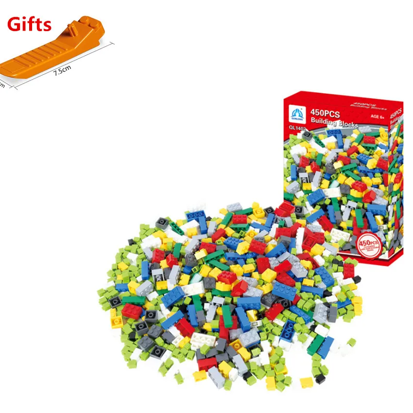 

Legoingly 450Pcs Blocks City Street DIY Creative Designer Bricks Building Blocks Educational Gifts Toys For Children 8 Colors