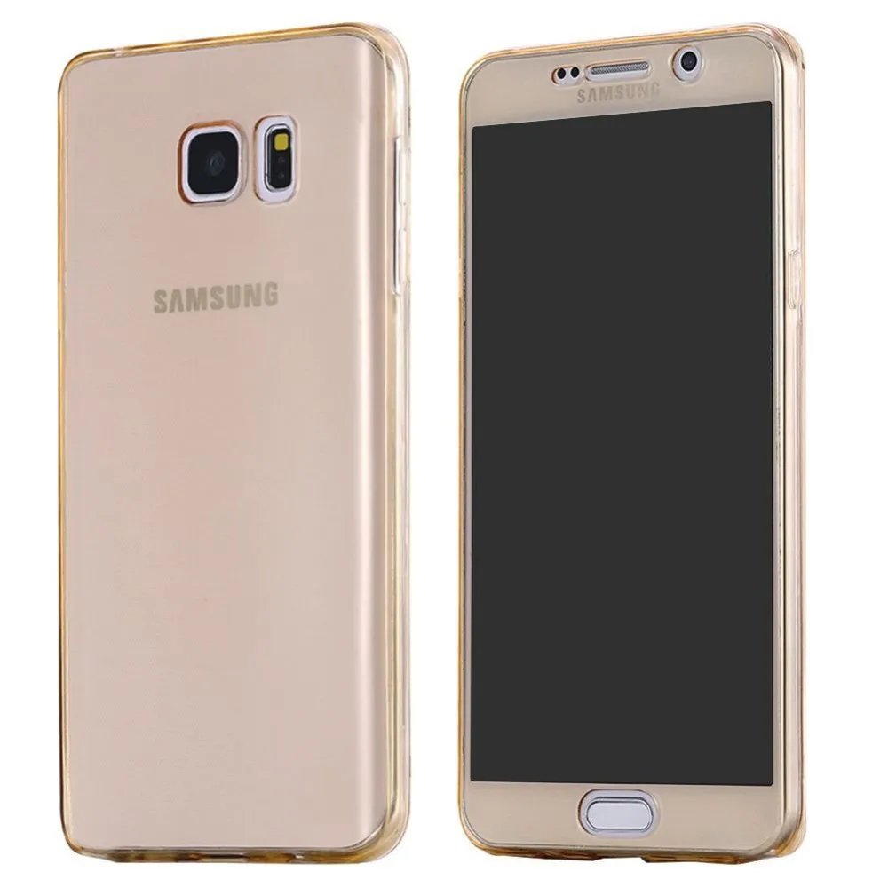 360 Полный корпус чехол для samsung Galaxy M10 M20 M30 A10 A30 A40 A50 A60 A70 A20E A40S A6 A7 A8 A9 мягкий прозрачный чехол для телефона из ТПУ с принтом чехлы - Цвет: Gold