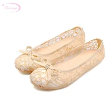 Chainingyee/вечерние мягкие складывающиеся Туфли с круглым носком для путешествий женская обувь на плоской подошве, без шнуровки, с бантиком, из сетчатой ткани, черного и бежевого цвета