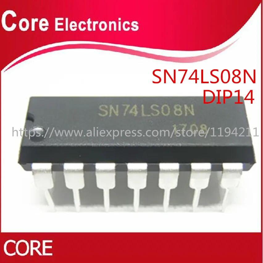 

50PCS SN74LS08N DIP14 SN74LS08 DIP HD74LS08P 74LS08 SN74LS08 HD74LS08P DIP-14